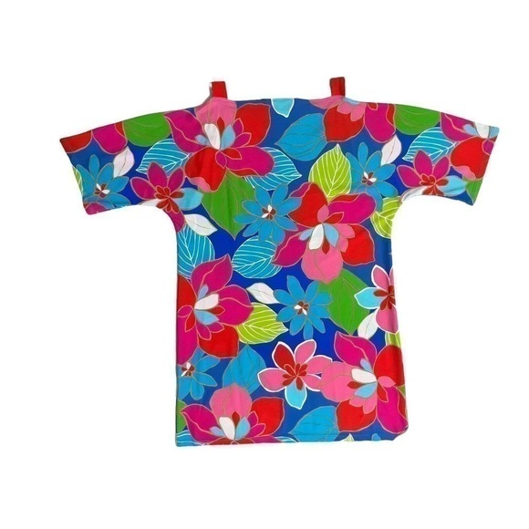 Jude Connally Women's Size S Lyla Bell Sleeve Mini dress Floral Americana print - Picture 7 of 8